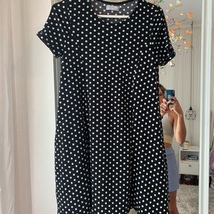 Urban Outfitters Black and White Polkadot Dress